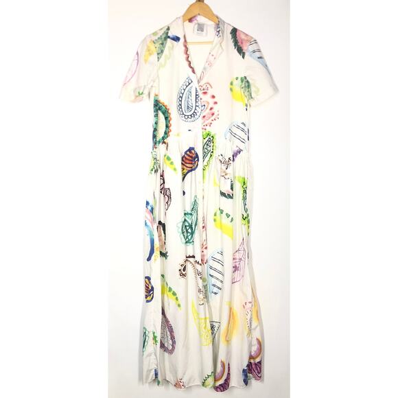 Rosie Assoulin Paisley Dress Maxi Medium - Picture 4 of 11